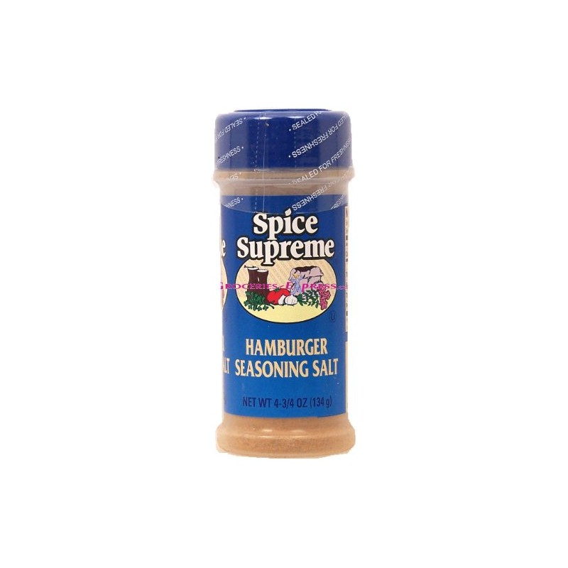 Spice Supreme Hamburger seasoning salt, 4 3/4-oz. shaker