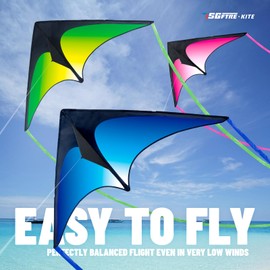 SGftre SGftre Delta Kite Three Set for Kids and Adults,Easy to Fly Adult Kites,Perfect Family Kite for Parks and Beach, Delta Kites for Fun Outdoor Activities