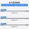 Fxvhojq 27Pcs Scroll Saw Blades 6-1/2inch High Carbon Steel Coping