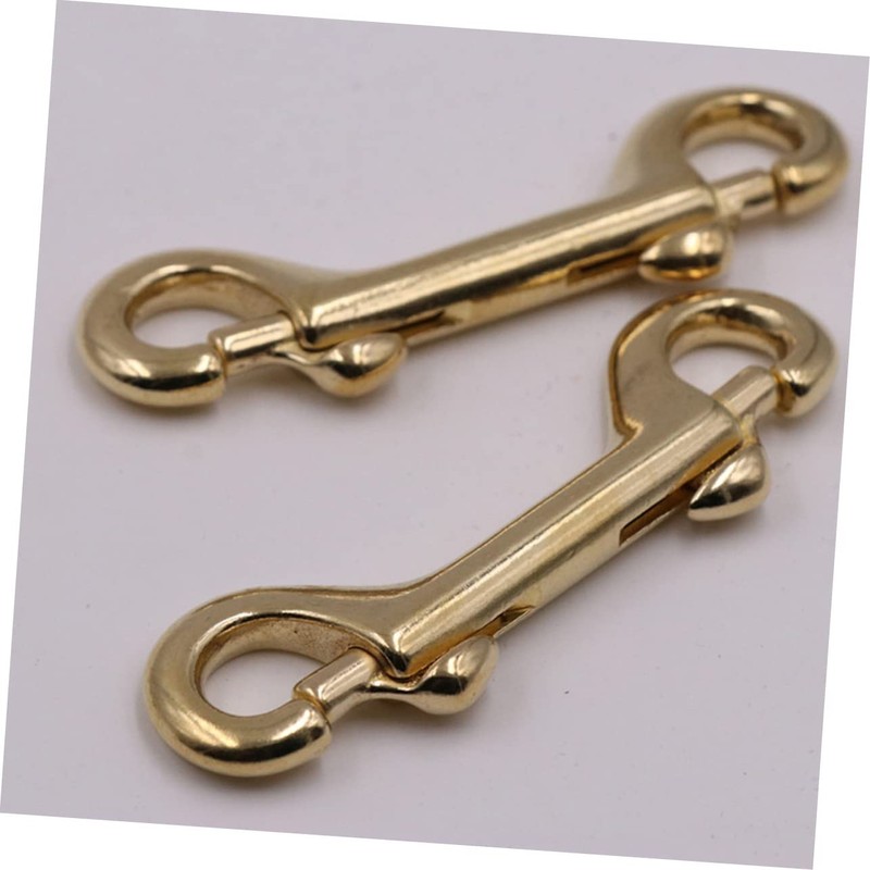 Operitacx 4pcs Brass Lobster Clasp Bag Clip Carabiner Clips Luggage