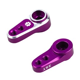 TCRC 7075 Aluminum 25T Micro Servo Horn with M2.5 Threaded Holes for Redcat Ascent-18 Stock Servo, REEFS RC 99 Micro Servo 1/18 RC Crawler Upgrades