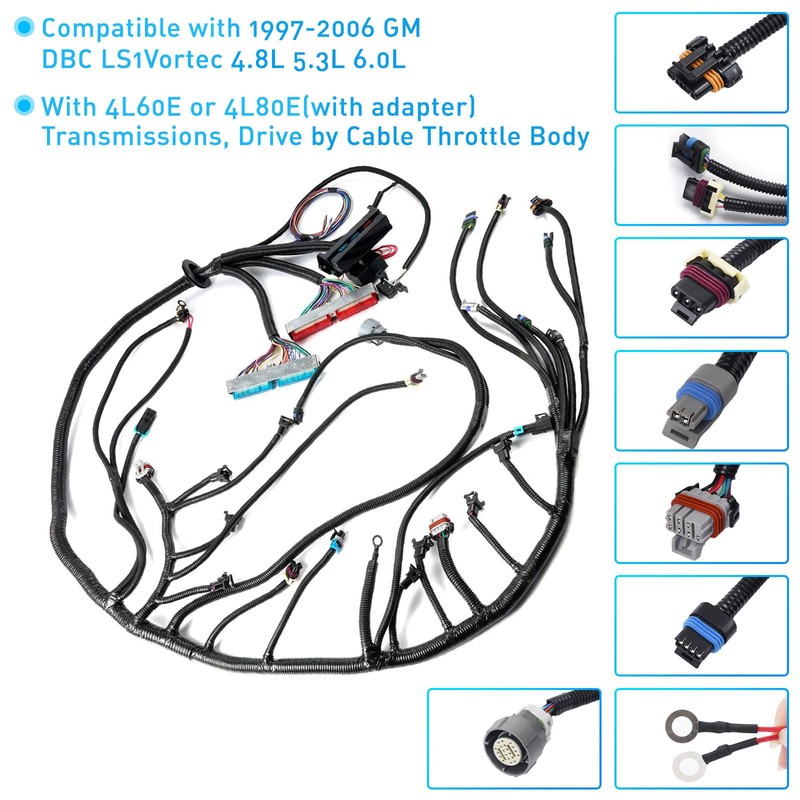 4L60E DBC Standalone Engine Wiring Harness for GM LS1 4L60E