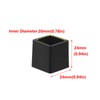 Antrader Square Rubber Covers Furniture Foot Table Chair Leg End