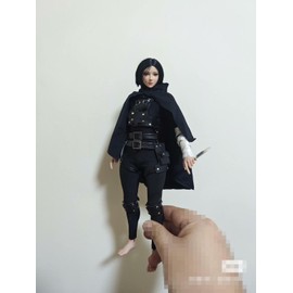 1/6 Clothes Sexy 1/6 Clothes Women Maid Clothes, Female Warrior Clothes, Ninja Clothes (Body, Head and Shoes Not Included) Black