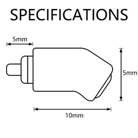 OKCSC Adapters for Westone Pro X10-X50 Male to MMCX Cable Compatible for MACH10-80 or Linum BAX T2 Headphones Lossless Sound Quality One Pair of Headphone Converter Black