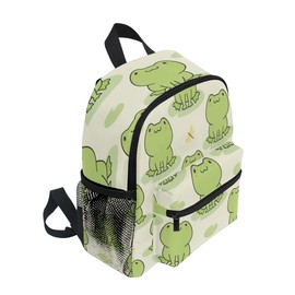 TropicalLife Kids Backpack for Boys Girls School Toddler Cute Animal Frog Pattern Children Preschool Book Bag Kindergarten Travel Backpack Daypack