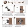 4 Pack Inset Soft Close Cabinet Hinges 105° Frameless 3