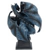 Nemesis Now B3602J7 Draco Clock Anne Stokes 17.8cm, Resin, Blue,
