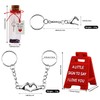 JOAWSOME Heart Keychain Set for Couples With Mini Sign Valentine's