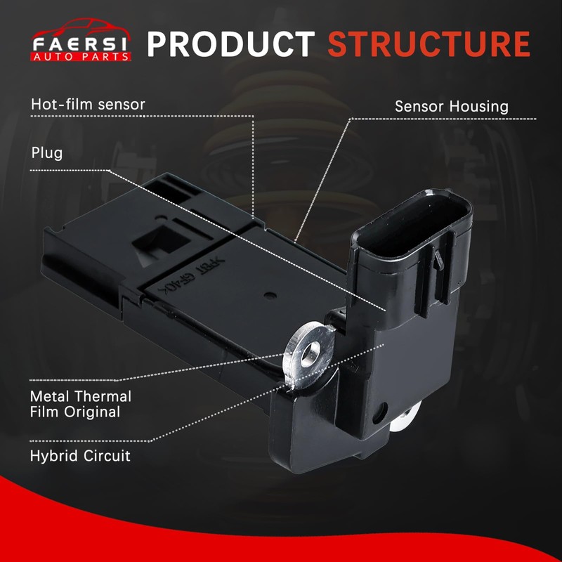 FAERSI Mass Air Flow Sensor Meter MAF Compatible with Honda