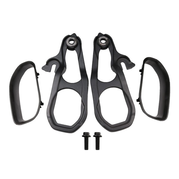 JDMSPEED New Heavy Daty Front Car Tow Hooks Left & Right with Hardware Black Replacement for Dodge Ram 1500 DT with 3.6L 5.7L Engine 2019 2020 2021 2022 Replaces 82215268AB 82215268AB 68272945AB