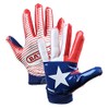 Battle Sports Texas Flag Doom 1.0 Football Receiver Gloves (Youth,