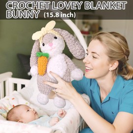 CODGP Kit de ganchillo para principiantes, kit de ganchillo de 15.7 pulgadas, kit de inicio de ganchillo para niños, regalo para adultos y niños con juegos de hilo, kits de Amigurumi con tutoriales en