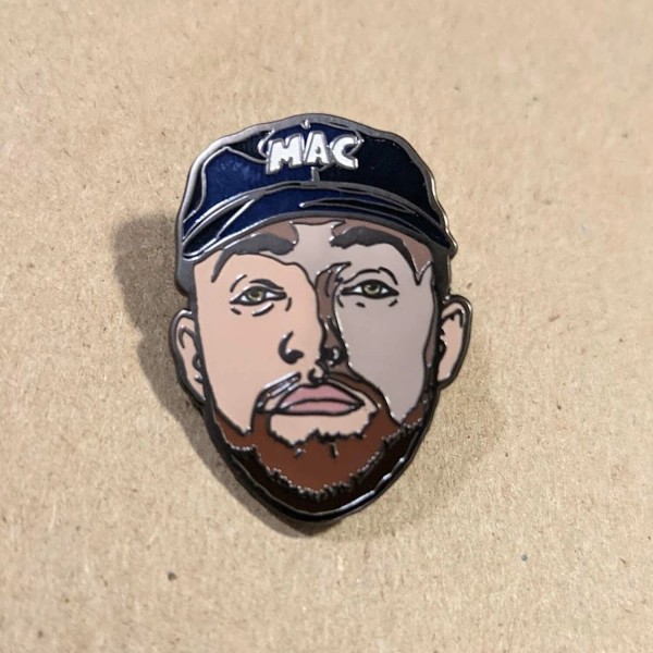 Mac Miller hard enamel pin, Hip Hop, Backpack Rap, macadelic