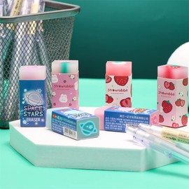 Eraser Cute Erasers Plastic Rubber Eraser for School Office Pencils Painting 6PCS