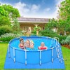 9Ft Pool Ground Cloths,Heavy-Duty Swimming Pool Waterproof PE Swimming Pool