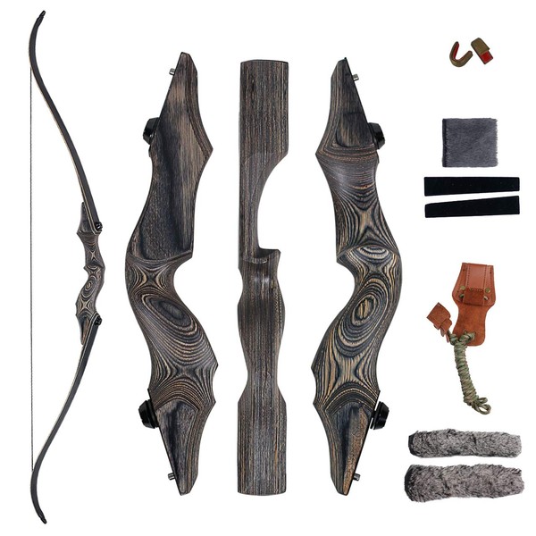 SinoArt 58" Takedown Recurve Bow Bamboo Limbs Archery Right and