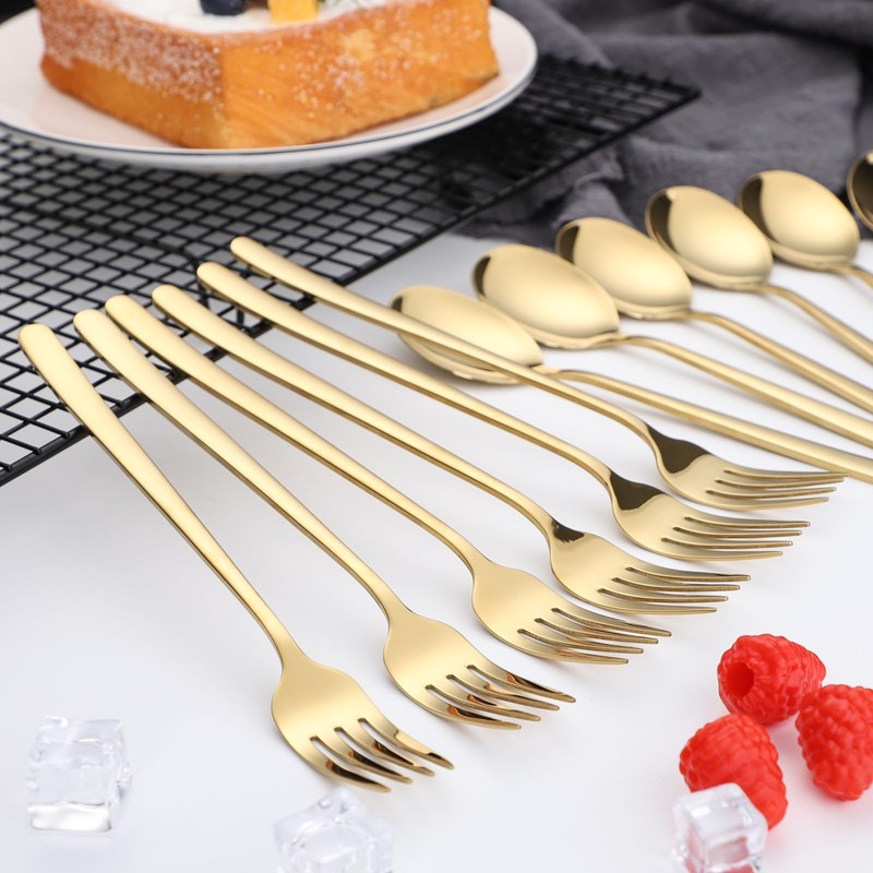 Forks and Spoons Set of 12 Stainless Steel Tablespoons Forks
