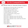 AlveyTech Disc Brake Pads for Mini Bike Standard Caliper (4)