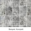 GRAZDesign Fliesenaufkleber Bad & Küche Graustein Optik Textur Klebefliesen selbstklebend