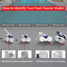 UCEDER 2 Pack Zippered Bag Replacement Fits for Polaris 360, 380 Pool Cleaner All Purpose Filter Bag for Polaris Filter Bag