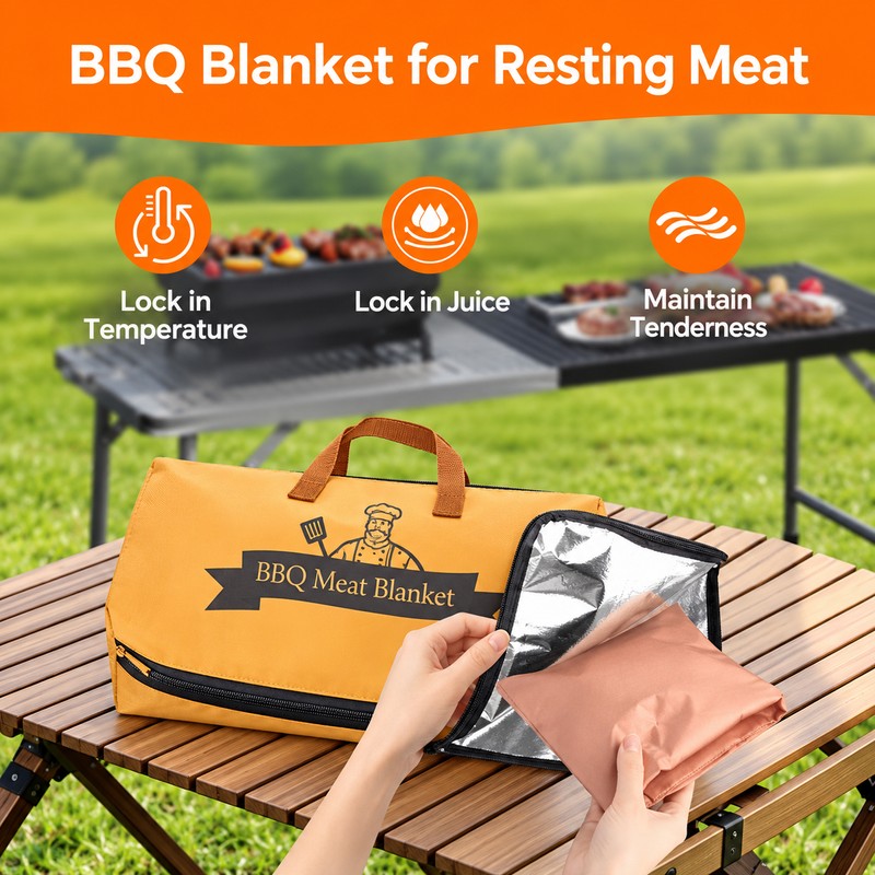 Insulated BBQ Meat Resting Bag for Brisket and Grilled Meats