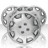 Brighter Design Set of 4 15" Push-on Silver Hubcaps for