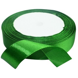 AERZETIX - C50403 - Satin Ribbon Decorative Shiny Fine - 20 mm x 22 m - Green Grass - Creative Projects Sewing Art Gift Packaging for Birthday Party