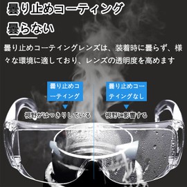 SZSL Goggles, Protective Glasses, Transparent, Lightweight, Windproof, Dustproof, Anti-Fog, Infection Prevention, Splash Prevention, Pollen Prevention, Safety Protection, Medical Care, Architecture