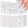 BSITSSS 10 Sheets Ocean Nail Art Stickers, 3D Embossed Summer
