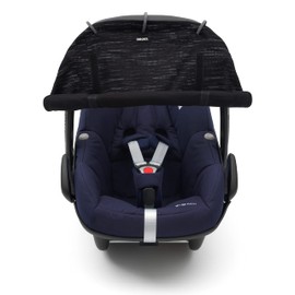 Dooky Universal Cover Matrix Sun Shade Weather Protection for Baby Car Seat, Pushchair and Buggy (UV Protection SPF 40+, TÜV Tested, Universal Fit), Black