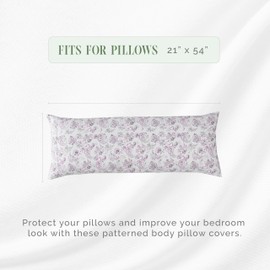 Elegant Comfort - Juego de Fundas de Almohada Ultra Suaves de 1 Pieza con Estampado Floral, Microfibra de Calidad de Hotel 1500, Suave y Suave, Cierre de Cierre Oculto, 1 Pieza, Funda de Almohada