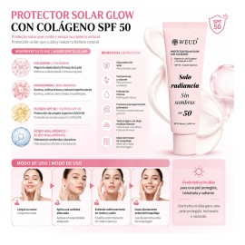 Weud Corea Kit Facial Colágeno Péptidos Niacinamida Spf50