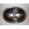 K&B *12 X 17 OVAL GREY METAL SINK SINGLE BOWL