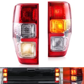 MotorFansClub Rear Tail Light with Light Bulb Fit for Ford Ranger XLT XL T6 T7 Ute Hi-Rider 2012 2013 2014 2015 Tail Lamp Left and Right Side