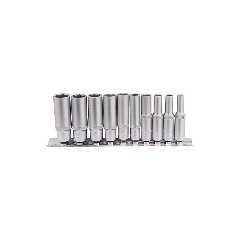 Draper 10 Piece 1/4" Deep Socket Set | 6 Point