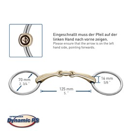 SPRENGER Wassertrensen Gebiss DYNAMIC RS 16 mm (Sensogan), 12, 5 cm, 16 mm