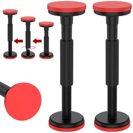 2Pcs Telescopic Support Rod 18-45cm, 3rd Hand Support System Quick Adjustable Non-Slip High Hardness Nylon Universal, Cabinet Lifting Bracket Support Pole Telescopic Prop Door Frame Strut Support