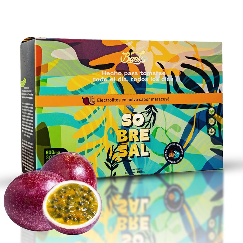 Electrolitos en Polvo con Sabor Bask Caja de 20 Sobres