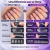 240 Piezas Tips para Uñas Soft Gel, Uñas Postizas Transparentes