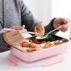 Kai Xin Topper Lunch Box Porta Viandas 3 Divisiones Rosa,azul,