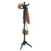 VASAGLE Coat Stand, Solid Wood Freestanding Coat Rack with 11