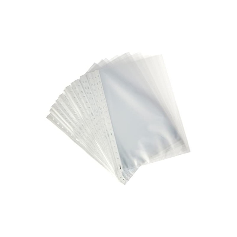 Dohe Basic – Pack of 100 Punched Sleeves, Folio, Plastic