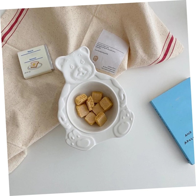 MAGICLULU 1Pc Creative Bear Shaped Ceramic Steamed Egg Mold High