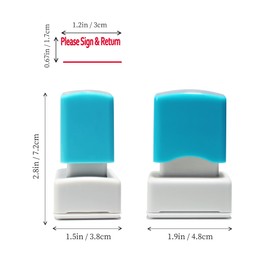 Classwork Stamp YQBOOM Homework Stamper Self-Inking Rubber Teacher Grading Stamp Teacher Supplies - Please Sign Return