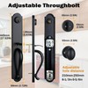 HISAFE Front Door Handle in Camelot Trim, Exterior Door Handleset