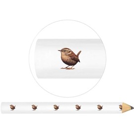 Azeeda 3 x 'Resting Wren Bird' Carpenter's Pencils (LP00035469)