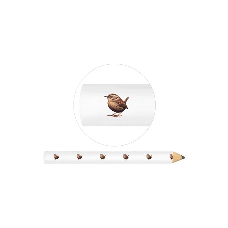 Azeeda 3 x 'Resting Wren Bird' Carpenter's Pencils (LP00035469)