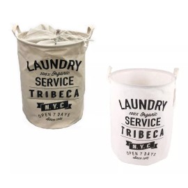 ArgenMex  2 Cestos Bote Plegable Ropa Sucia Y Limpia Lavandería