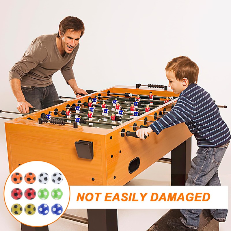 Outanaya 12pcs Football Balls Replacement for Table Soccer Game Balls